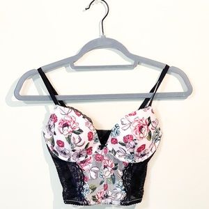 Victoria secret lace corset bra top.